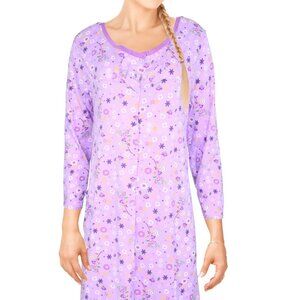 Womens Long Sleeve Nightgowns Sleepwear Soft Pajama Dress Nightshirts Comfy